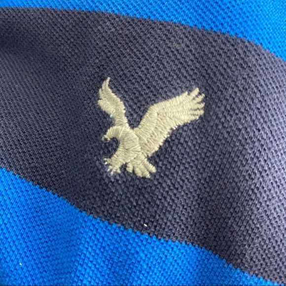 AMERICAN EAGLE OUTFITTERS POLO STRIPE SHIRT MEN - Picture 11 of 14